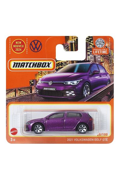 Matchbox Masinuta Matchbox Volkswagen Golf GTE 2021, Violet, 1:64