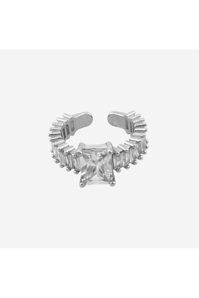 İMRAN SILVER RING WITH STONES