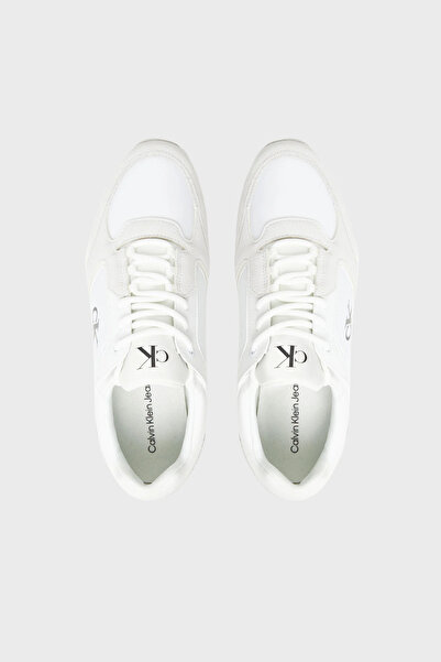 Calvin Klein Logolu Süet Detaylı Sneaker Ayakkabı YM0YM0132601W Erkek AYAKKABI YM0YM01326 01W