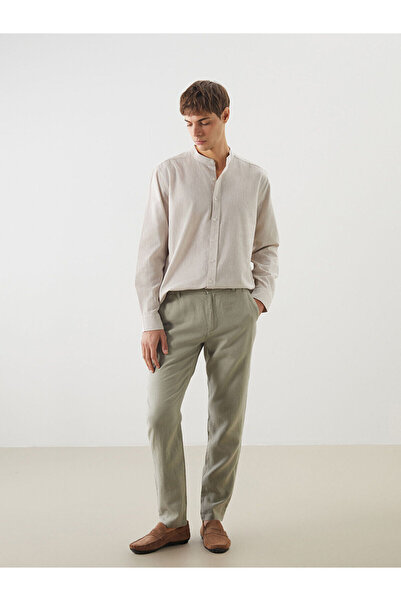 LC Waikiki Vizyon New Season Slim Fit Linen Blend Men's Trousers