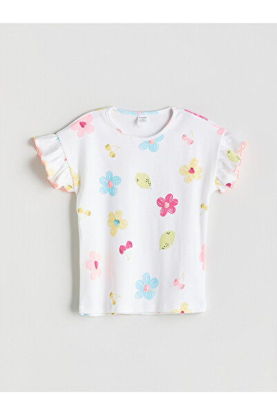 LC Waikiki Tricou pentru fete cu decolteu rotund de sezon nou - S5HG03Z1