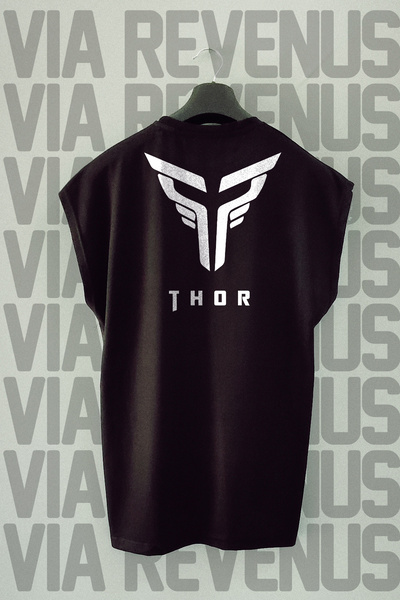 Vordevia Αθλητικό μπλουζάκι με στάμπα Thor με μηδενικό μανίκι