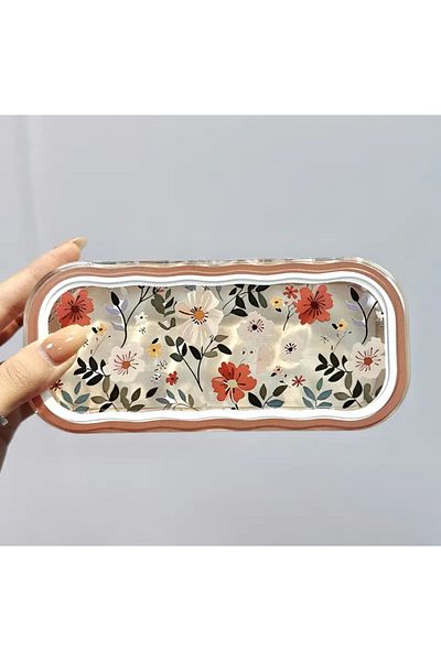 glasses accessory علبة نظارات، تصميم أنيق وواقي مع زهرة Lumaks