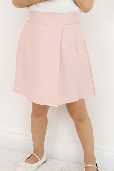 FESSHERA KİDS 🌸   Girls' Pleated Skirt – Elastic Waist, Modern and Comfortable Design 🌸