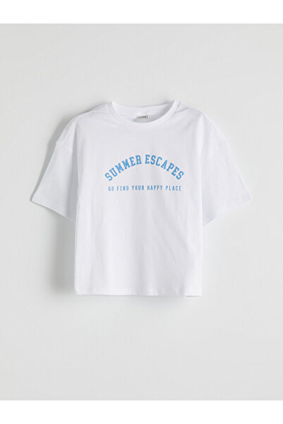 LC Waikiki تي شيرت LCW برقبة دائرية للفتيات