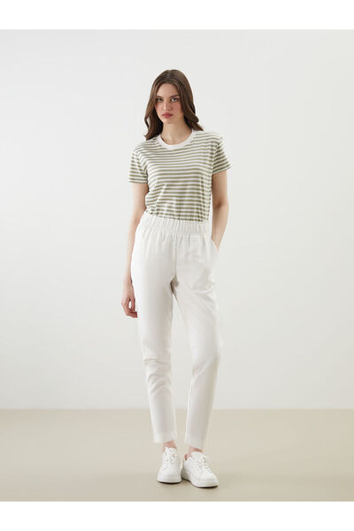 LC Waikiki Novosezonske ženske pantalone sa elastičnim strukom - S5MU55Z8