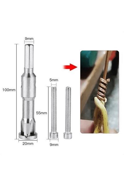 NEZADE STORE Hand Drill Wire Cable Peeling Winding Joining Tying Apparatus (Lysin)