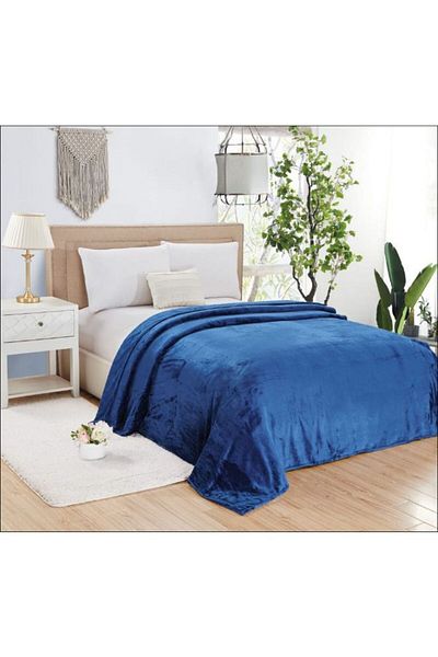 Mon Soft Blanket Single Size Flannel Blue 160x200cm