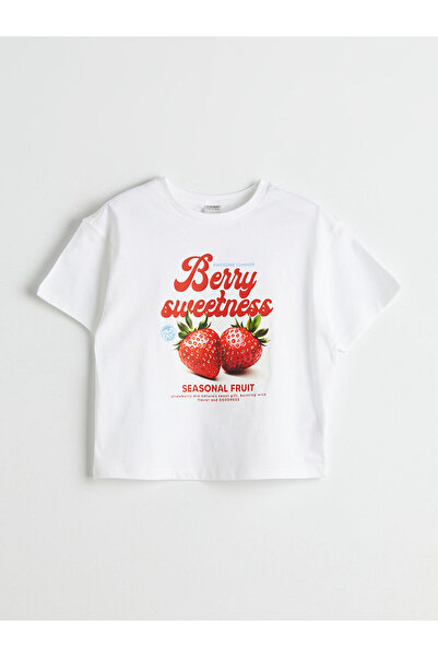 LC Waikiki Nova sezonska okrugla kragna majica za devojčice - S5PT80Z4