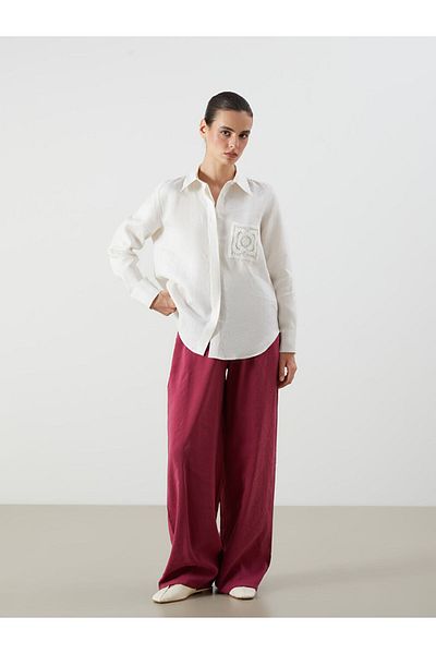 LC Waikiki New Season Women's Modal Blend Trousers with Elastic Waist - S5Qi87Z8