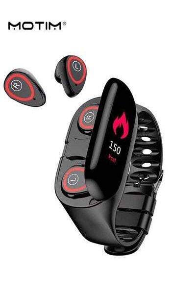 MOTIM 2 in 1 Smartwatch Wireless Wristband Bluetooth Earbuds, Smart Watch and Bluetooth Earbuds