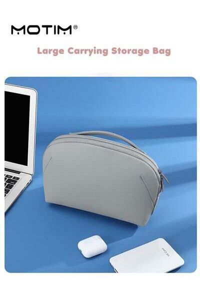 MOTIM Electronics Travel Organizer Multiple Compartment Waterproof Electronics Accessories Storage Bag