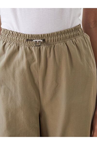 LC Waikiki Peak New Season Elastic Waist Poplin Women's Trousers