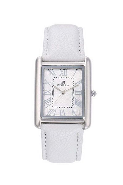 animari ANEMAR MAN Men's waterproof leather watch with high quality, white strap and white dial