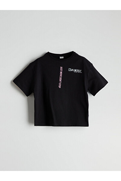 LC Waikiki طاقم الرقبة تي شيرت الفتاة