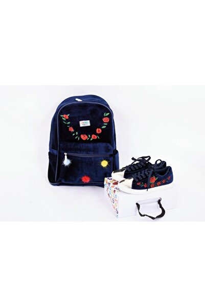 MYSCHOOL شنطة مدرستي مخمل