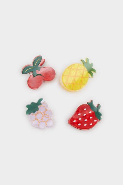 DeFacto Women's Fruity 4-Piece Latch Buckle F0682Axns