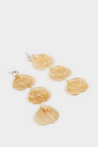 DeFacto Women's Gold Earrings F0900Axns