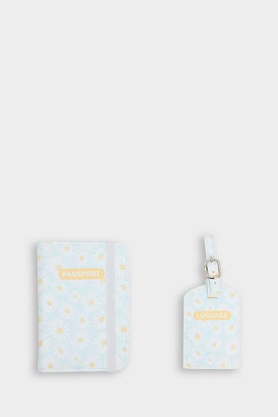 DeFacto Women's Floral Faux Leather Passport Holder F4688Axns
