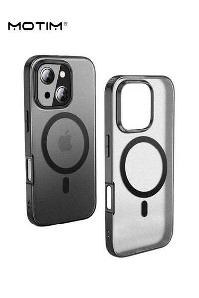 MOTIM iPhone 14 /14 Plus Magnetic Case, Clear Matte Magnetic Drip Protection MagSafe Phone Case