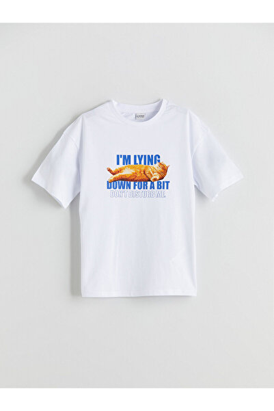 LC Waikiki Özmarka New Season Crew Neck Girls' T-Shirt