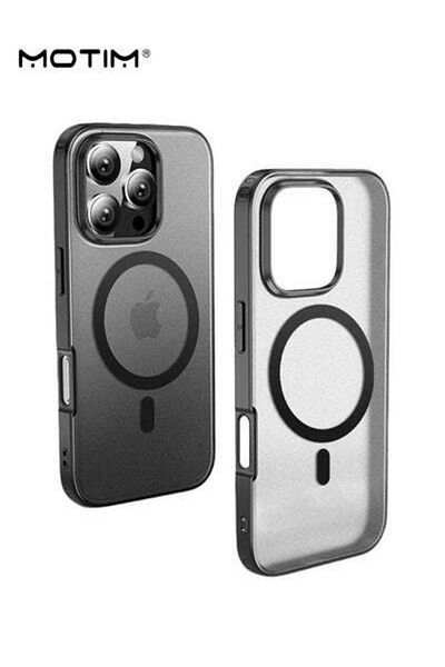 MOTIM iPhone 14 /14 Plus Magnetic Case, Clear Matte Magnetic Drip Protection MagSafe Phone Case