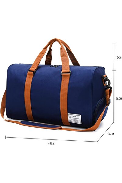 Yelajoy Sports Gym Bag,Lightweight Waterproof,with Shoes Compartment,Duffel Bag Unisex Large,48x26x28cm