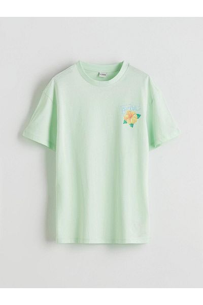 LC Waikiki Νέα σεζόν Crew Neck Printed Girls Tisort - S5G927Z4