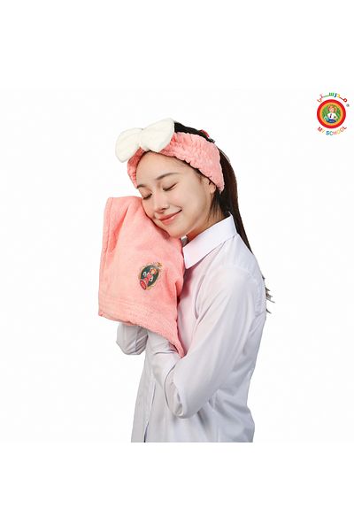 MYSCHOOL My School Towels Set, White, 3 Pieces
