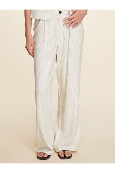 LC Waikiki Pantaloni plisați pentru femei din amestec de in