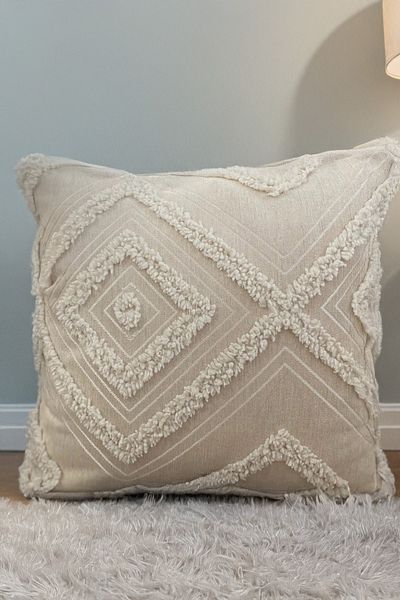 EVYA Punch Chenille 43x43 cm Κάλυμμα μαξιλαριού καναπέ Πολυτελές διακοσμητικό γούνινο προσαρμοσμένο σχέδιο Μοντέρνα διακόσμηση