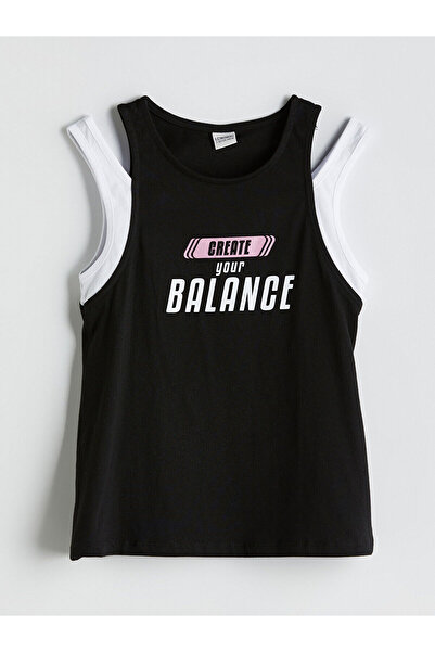 LC Waikiki Tricou pentru fete cu guler rotund