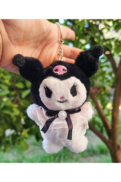 Rota Hediyelik 15cm Plush Kuromi Keychain Kawaii Sanrio Cute Bag Children Keychain
