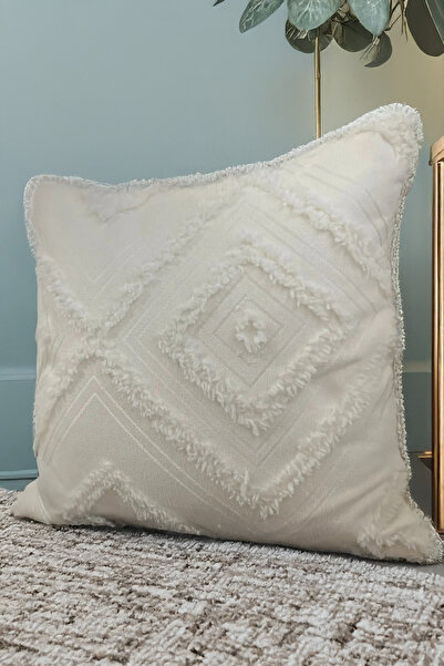 EVYA Punch Chenille 43X43 cm Sofa Throw Pillow Cover Luxury Decorative Feather Special Design Modern Decoration