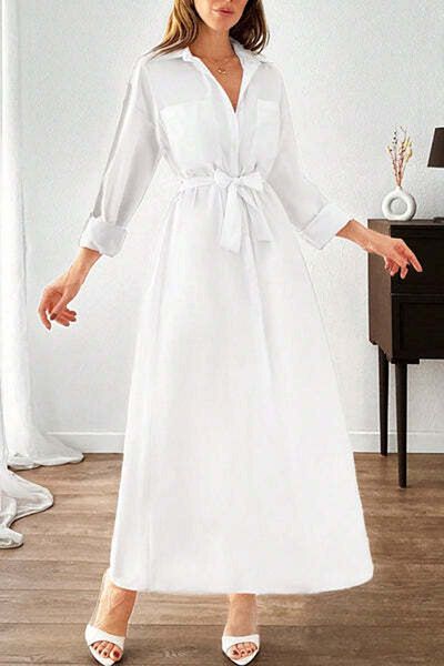 StreetWear Outlet Rochie Dama, Lunga, Cu Nasturi Si Cordon In Talie
