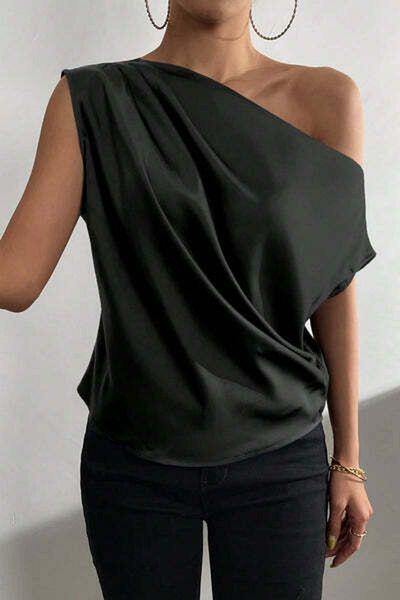 StreetWear Outlet Women's Blouse, Privé With Asymmetric Collar And Batwing Sleeves