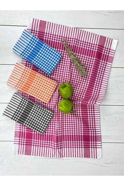 Çetinhome Σετ πανί για στέγνωμα πολλαπλών χρήσεων Gingham Napkin 4 τεμαχίων (Χρώμα 2)