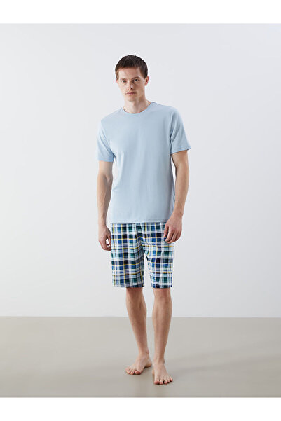 LC Waikiki طقم بيجامة رجالي قصير من فيجن نيو سيزون ستاندرد كول