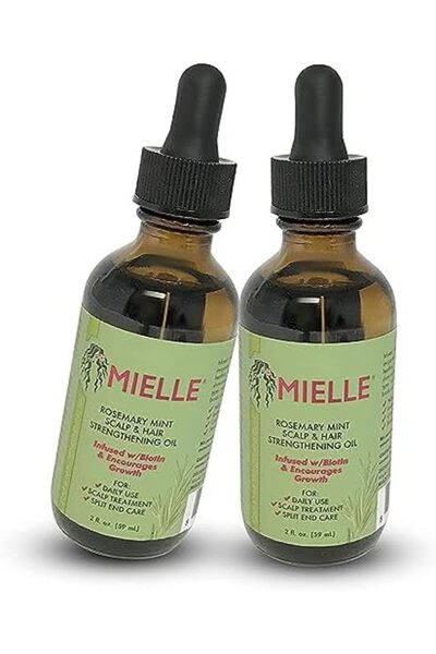 mielle organics Rosemary Mint Growth Oil 2 oz, (Pack of 2), Scalp and Hair Strengthening oil, Infuse