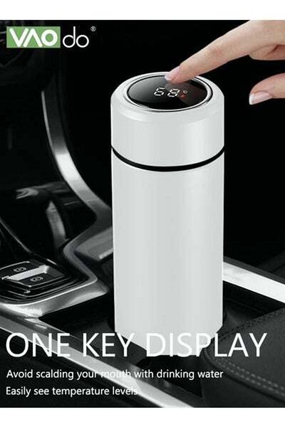 VAODO Stainless Steel Coffee Cup Led Temperature Display Double-layer Vacuum Insulation Cup