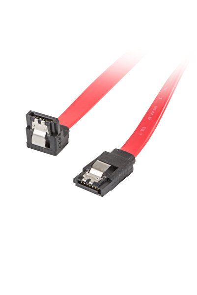 Lanberg Cablu de conectare cu un conector in linie dreapta si unul inclinat ,