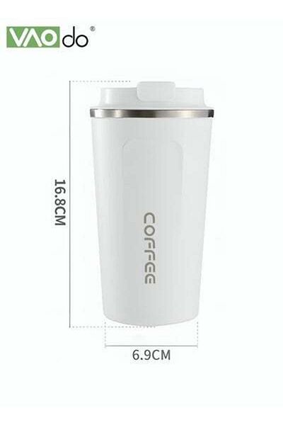 VAODO Stainless Steel Coffee Cup Led Temperature Display Double Vacuum Insulated Cup Portable Car Tea Cup