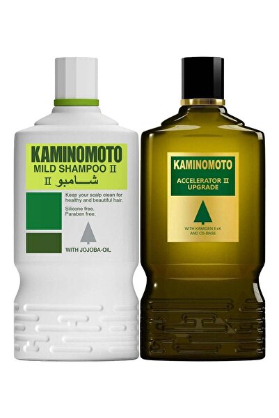 KAMINOMOTO مُسرِّع نمو الشعر II 180 مل + شامبو لطيف 200 مل