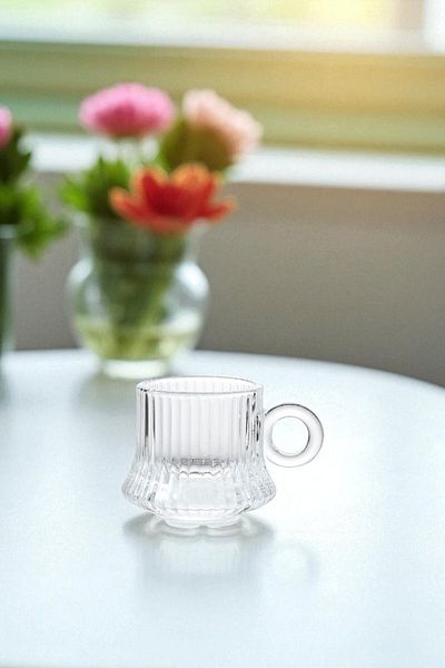 Wow Home Set of 6 Origami Glass Coffee Cups