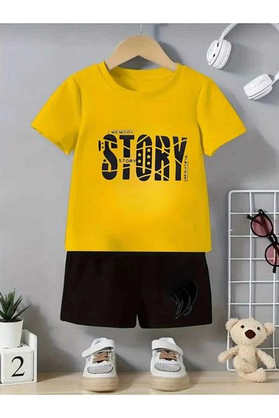 DOCE ELEGANTE Yazlik Yellow Color Children's Set