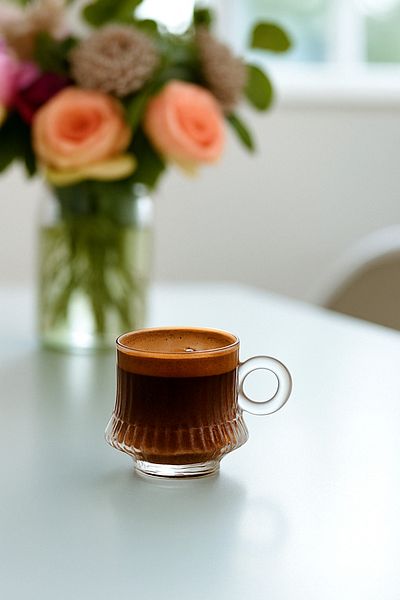 Wow Home Set of 6 Origami Glass Coffee Cups