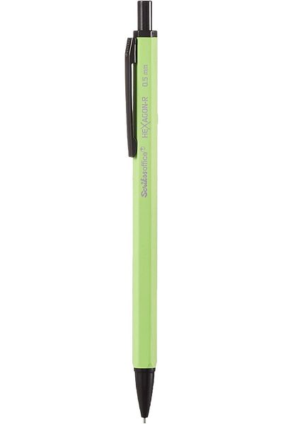 Mena Rise Şirinshop Office Hexagonr Mechanical Pencil 12'Li Packaging Neon Yellow 0.5 mm 1108107
