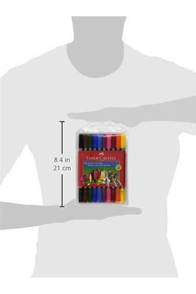 Mena Rise Şirinshop Double Tip Felt Tip Pen, 10 Colors 1108107