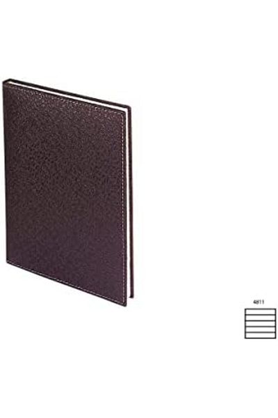 Mena Rise Diyar-Ifırsatshop 4811 Notebook 14X20 Cm. Striped 160 Leaf Faux Leather Hilton Pattern Cover