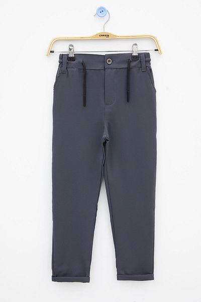 Cansın Mini Boy's Double Leg Smoked Fabric Trousers 21143
